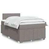 Krevet s oprugama i madracem smeđesivi 120 x 190 cm od tkanine | shoptok.hr