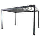 SUNFUN Milos Paviljon z lamelami (Š x G: 386 x 294 cm, Barva ogrodja: Antracit, Aluminij) cene