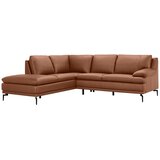 MID.YOU KOTNA SEDEŽNA GARNITURA, pravo usnje barve konjaka | Shoptok.si