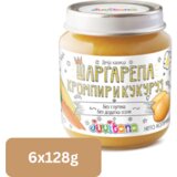 Juvitana kašica za bebe od šargarepe, krompira i kukuruza, 128g, 6 komada | ePonuda.com