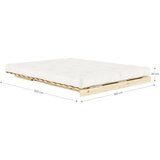 Karup Plava/smeđa sklopiva sofa 160 cm Roots – | shoptok.hr