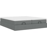 vidaXL otomanski okvir kreveta s madracima tamnosivi 200x200cm tkanine | shoptok.hr