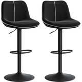 Songmics Set barskih stolov, nastavljivi vrtljivi barski stoli, 49,5x45x88,5 cm, črni, (5000302412) | Shoptok.si