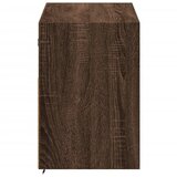  Zidni TV ormarić s LED svjetlima smeđa boja hrasta 100x31x45 cm | Eponuda.com