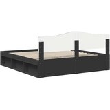  Krevetna konstrukcija Crna 180 x 200 cm Čvrsto borovo drvo | shoptok.hr
