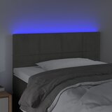  LED uzglavlje tamnosivo 100x5x78/88 cm baršunasto | shoptok.hr