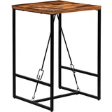Barska miza iz trdnega predelanega lesa 70x70x106 cm