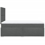  Krevet box spring s madracem tamnosivi 120 x 190 cm tkanina | shoptok.hr