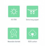  Vreča za spanje za dojenčke Ingenuity Bombaž 3-6 Mesecev | Shoptok.si