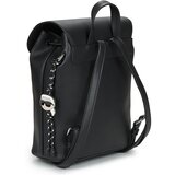 Karl Lagerfeld IKON SMOOTH SM FLAP BACKPACK Crna | shoptok.hr
