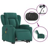  Električni masažni naslonjač na podizanje tkanina tamnozeleni | shoptok.hr