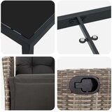 vidaXL Set Od 5 Komada Vrtnih Stolova Siva Poliratan | shoptok.hr