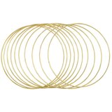 RAYHER Obroči kovinski, 25 cm, zlati, set 10, (20728286) | Shoptok.si