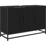 vidaXL Komplet pohištva za kopalnico 4 pcs Črni hrast 90 x 33 x 60 cm | Shoptok.si