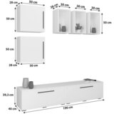 MID.YOU Dnevni Regal Arila, Antracit, Barva Hrasta, 6-Delno | Shoptok.si