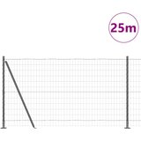 Euro Ograđivanje s Betonskom Bazom 25 x 1,2 m Siva Mreža | shoptok.hr