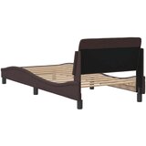  Okvir za krevet Dover tamnosmeđi 90 x 190 cm od tkanine | Eponuda.com