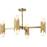 Elstead MARVELE8-AB-OPAL - Luster na štangi MARVELE 8xE14/40W/230V zlatni | Eponuda.com