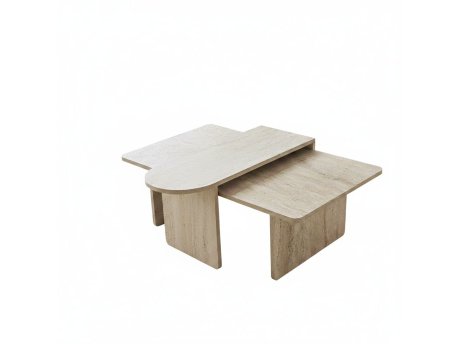 Hanah home Set stočića za kafu Paris Bronze Travertine | Eponuda.com