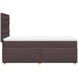  Krevet s oprugama i madracem tamnosmeđi 90 x 190 cm od tkanine | shoptok.hr