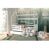 Domek Drveni dječji krevet 2 - bijeli - 190x80 cm | shoptok.hr