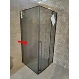 Tuš kabina 80X80X190 PFR666 fixia black frame grey glass