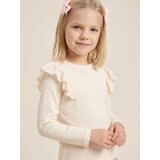 Sinsay Pamučna majica s ukrasnim volanima | shoptok.hr