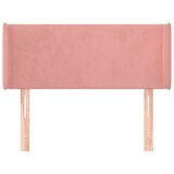 vidaXL uzglavlje s ušima ružičasto 83x16x78/88 cm baršunasto | shoptok.hr