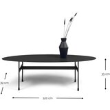 Spinder Design Črna kovinska mizica 39x120 cm Mira – | Shoptok.si