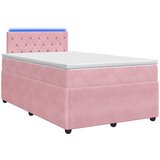  Boxspring krevet s madracem Ružičasta 120 x 190 cm Baršun | shoptok.hr