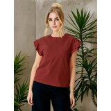 Sinsay Pamučna bluza s volanima | shoptok.hr