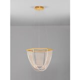 Nova Luce LED viseća svjetiljka aluminijska s mogućnosti zatamnjivanja u zlatnoj boji sa sjenilom od akrilnog stakla ø 52 cm Valentin – | shoptok.hr