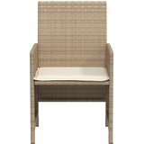  3-dijelni bistro set s jastucima bež od poliratana | shoptok.hr