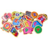  Set of Wooden Magnets Letters Pictures Animals Objects 26 Pieces | shoptok.hr