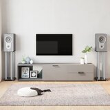 vidaXL Stojalo za zvočnik 2 kosa črno srebrno kaljeno steklo 4 stebri | Shoptok.si