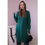 Kesi Set of sweatshirt with long side dark green | shoptok.hr