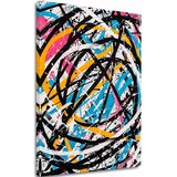  Slika na platnu Barvit kaos - Moderna abstrakcija | Shoptok.si