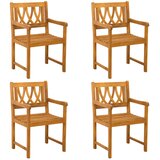  Vrtni stoli 4 pcs Naravna Masiven les akacije, (5000285806) Cene