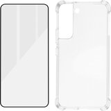 AVIZAR Samsung Galaxy S22 Premium 360° Protection Pack: mehko ohišje iz kaljenega stekla, odporno na udarce - prozorno, (20632528) | Shoptok.si