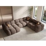 Cosmopolitan Design Rjava kotna sedežna garnitura (desni kot/v obliki črke "U") Loretto – | Shoptok.si