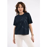 Volcano Woman's T-Shirt T-Ciri Navy Blue Cene