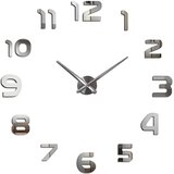 IZMAEL Zidni samoljepljivi sat MB-39162 - Srebrna Cijene