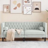  Kavč Svetlo siva 174 x 74,5 x 70,5 cm Žamet, (5000138149) | Shoptok.si