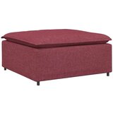  Modularni kauč s podnožjem modul vino crvene boje 100x100x48 cm - boja crnog vina tabure | shoptok.hr