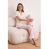 TRENDYOLMILLA Ženski set pidžame Thmss24Pt00223, Svetloroze | Eponuda.com