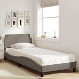  Krevet s madracem smeđesivi 90x190 cm od tkanine | shoptok.hr
