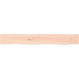  Stenska polica 80x10x4 cm neobdelana trdna hrastovina | Shoptok.si