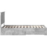  Krevetna konstrukcija s ladicama Betonski sivi 90 x 190 cm | shoptok.hr