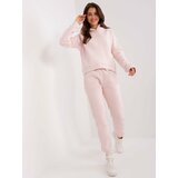 Fashion Hunters Light pink basic set with sweatshirt Cene