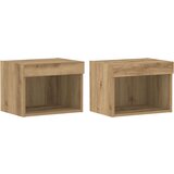 vidaXL TV kabinet Artisan hrast Inženirski les s hrastovo površino Srednje | Shoptok.si
